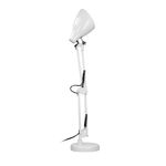 Casa si Gradina - Corpuri si surse de iluminat - Veioze si lampi - Veioze - Lampa de birou VIRONE DIAN DL-1/W, E27, 60 W, 3 articulatii mobile, cablu 110 cm cu comutator, otel, alb - Infinity.ro