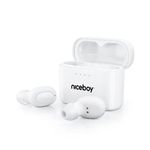 TV, Audio-Video si Foto - Portabile audio - Casti audio - Casti wireless Hive Podsie 3, Niceboy, Bluetooth 5.1, IPX5, Alb - Infinity.ro