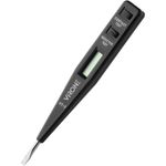 Casa si Gradina - Electrice - Accesorii electrice - Aparate de masura si control - Tester electronic de tensiune Virone VT-1, 5 in 1, prezenta, masurare, inductie, continuitate, polaritate DC, Negru - Infinity.ro