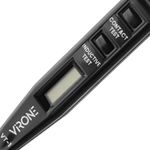 Casa si Gradina - Electrice - Accesorii electrice - Aparate de masura si control - Tester electronic de tensiune Virone VT-1, 5 in 1, prezenta, masurare, inductie, continuitate, polaritate DC, Negru - Infinity.ro