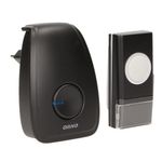 Casa si Gradina - Electrice - Accesorii electrice - Sonerii electrice - Sonerie wireless ORNO Home Opera AC OR-DB-YK-117, 100m, 36 tonuri, 90 dB, IP20/IP40, Negru - Infinity.ro