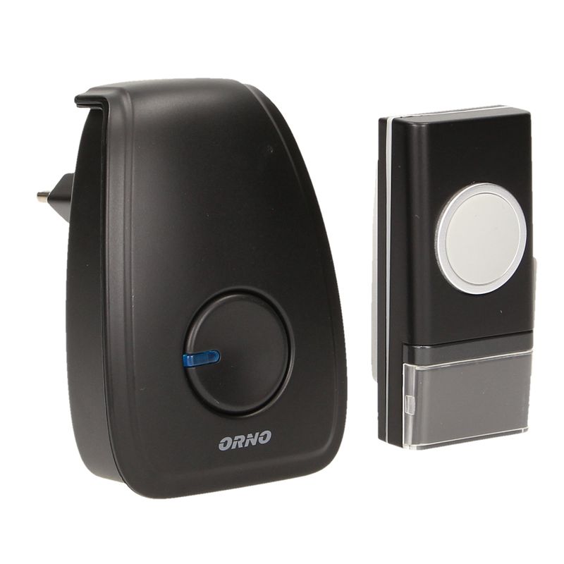 Casa si Gradina - Electrice - Accesorii electrice - Sonerii electrice - Sonerie wireless ORNO Home Opera AC OR-DB-YK-117, 100m, 36 tonuri, 90 dB, IP20/IP40, Negru - Infinity.ro