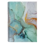 Carti si Birotica - Rechizite - Caiete - Caiete matematica - Caiet matematica, model marble, separatoare 3 subiecte, 96 file, a4, verde - Infinity.ro