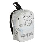 Carti si Birotica - Rechizite - Rucsacuri si genti scolare - Set scolar, mini rucsac fotbal, 8 piese, multicolor, 7.5 x 3 x 10cm - Infinity.ro