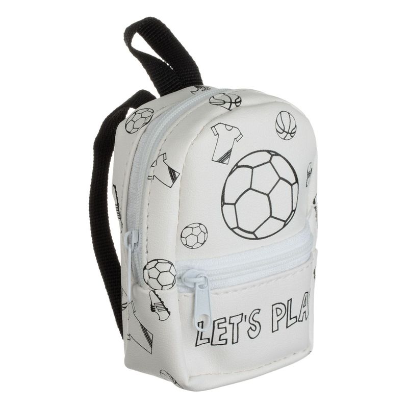 Carti si Birotica - Rechizite - Rucsacuri si genti scolare - Set scolar, mini rucsac fotbal, 8 piese, multicolor, 7.5 x 3 x 10cm - Infinity.ro