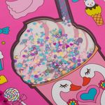 Carti si Birotica - Papetarie - Agende si calendare - Agende si carnete - Agenda spirala, model lebada, pagini albe, dimensiuni 7.5 x 20.5cm, multicolor, pix pufos multicolor - Infinity.ro