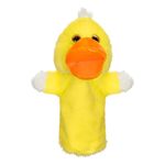 Jucarii, Copii si Bebe - Jucarii si jocuri - Figurine - Figurina teatru papusi, model rata, culoare galbena, material poliester, dimensiune 28cm - Infinity.ro