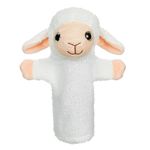 Jucarii, Copii si Bebe - Jucarii si jocuri - Figurine - Figurina teatru de papusi, model oita, culoare alb, dimensiune 28 cm, material poliester - Infinity.ro