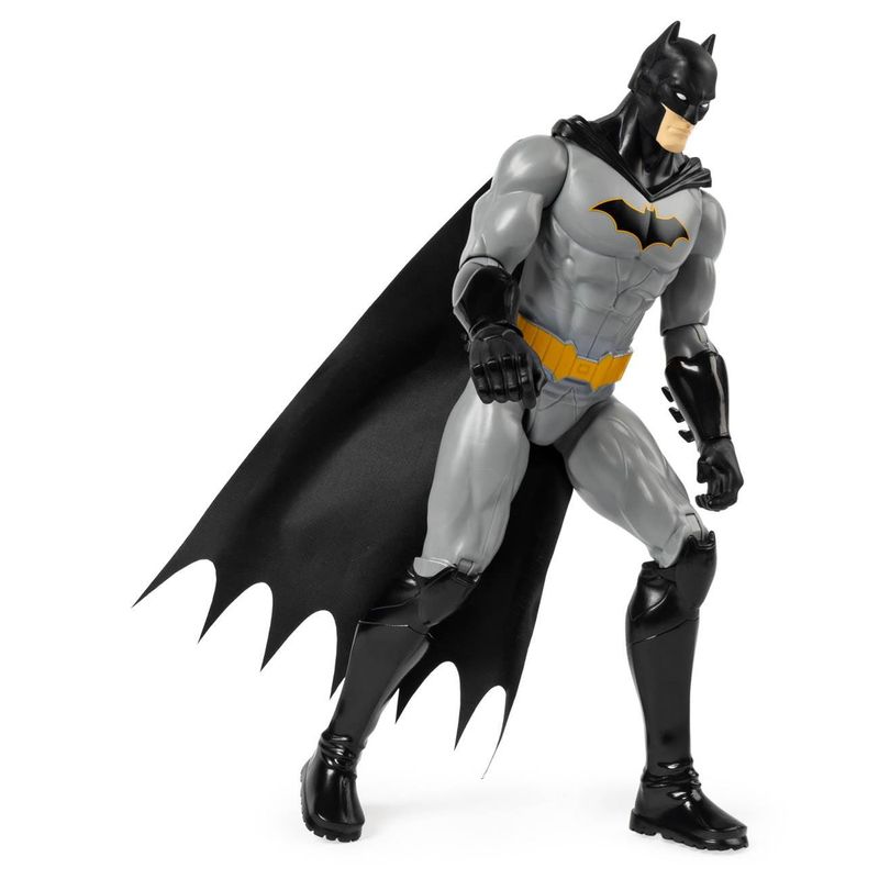 Jucarii, Copii si Bebe - Jucarii si jocuri - Figurine - Figurina actiune spin master, batman, 30 cm, capa textila, articulatii mobile, gri-negru - Infinity.ro