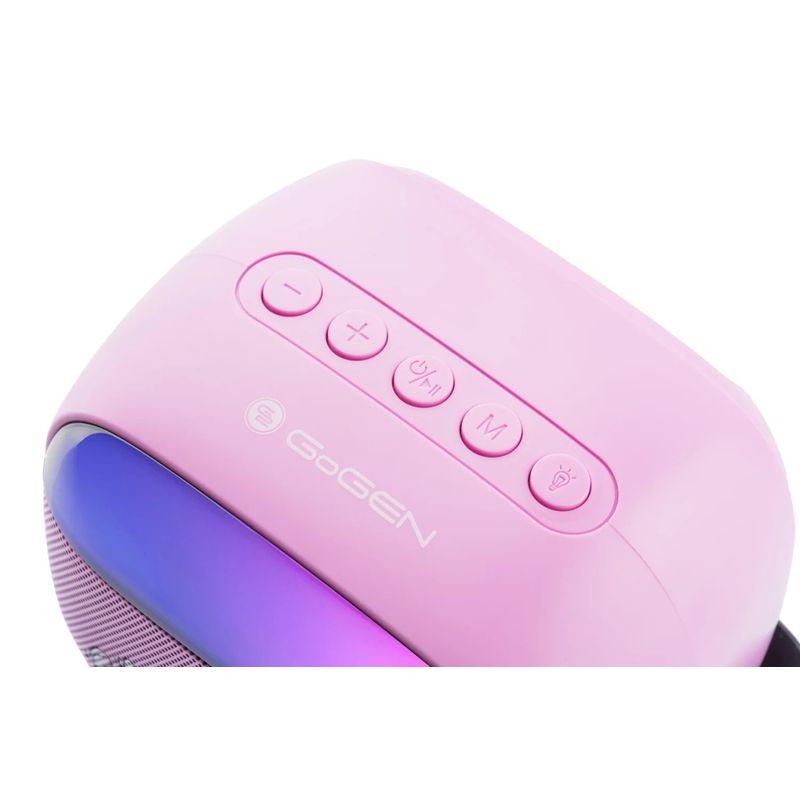 TV, Audio-Video si Foto - Portabile audio - Boxe portabile - Boxa portabila pentru copii GoGEN BOB A BOBEK PARTY, 3.2 W, USB, Micro SD, microfon fara fir, 3.7V / 1200mAh , roz - Infinity.ro