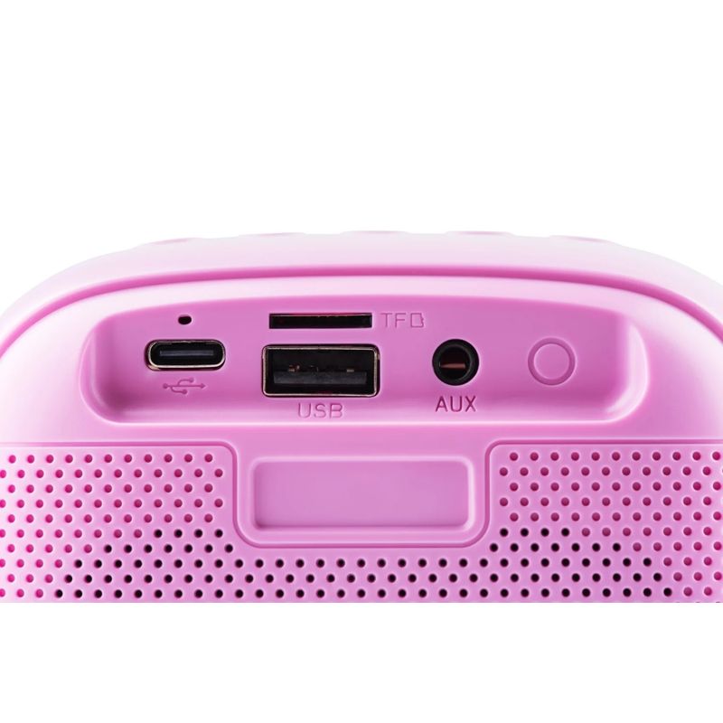 TV, Audio-Video si Foto - Portabile audio - Boxe portabile - Boxa portabila pentru copii GoGEN BOB A BOBEK PARTY, 3.2 W, USB, Micro SD, microfon fara fir, 3.7V / 1200mAh , roz - Infinity.ro