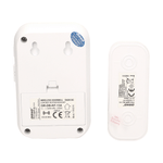 Casa si Gradina - Electrice - Accesorii electrice - Sonerii electrice - Sonerie wireless FADO DC ORNO OR-DB-KF-134, alimentare cu baterii, IP44, 100 m, 36 sonerii, control volum, alb - Infinity.ro