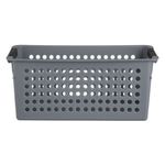Casa si Gradina - Mobilier - Organizare si depozitare - Cutii depozitare - Cos depozitare plastic, perforat, manere, capacitate 4l, gri - Infinity.ro