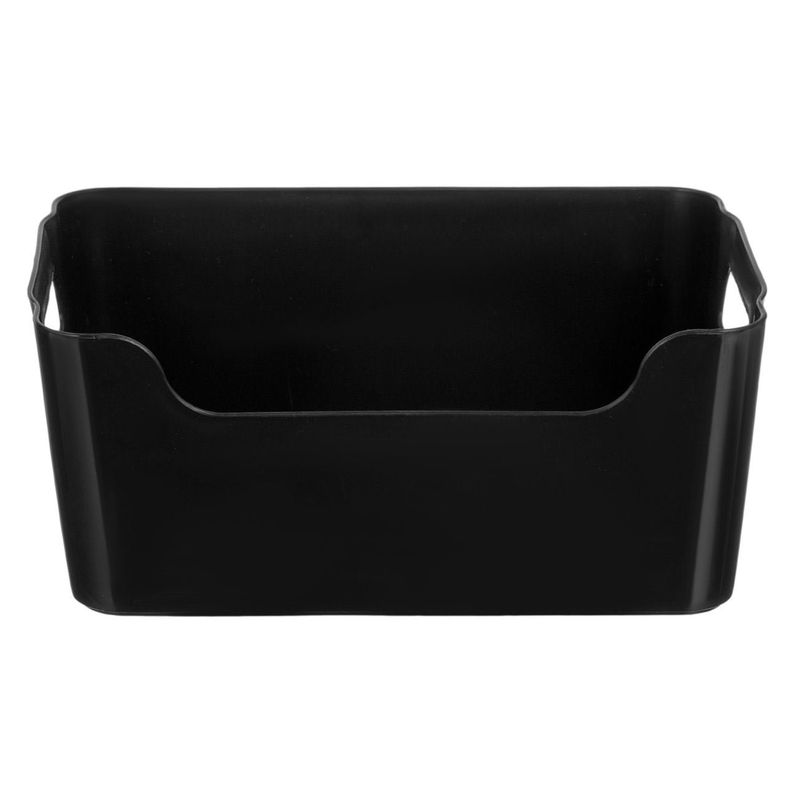 Casa si Gradina - Mobilier - Organizare si depozitare - Cutii depozitare - Cos depozitare plastic, negru, capacitate 1,8l, cu manere - Infinity.ro