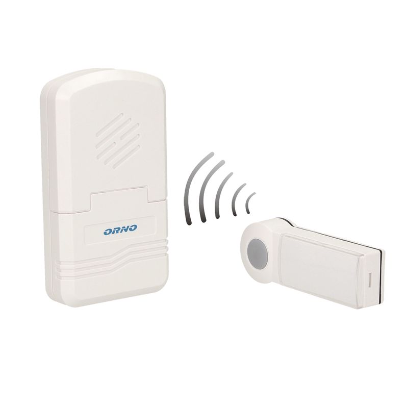 Casa si Gradina - Electrice - Accesorii electrice - Sonerii electrice - Sonerie wireless ORNO DISCO DC OR-DB-KH-122, conectare automata, IP44, 1 ton, 60-80 dB, 70 m, alb - Infinity.ro