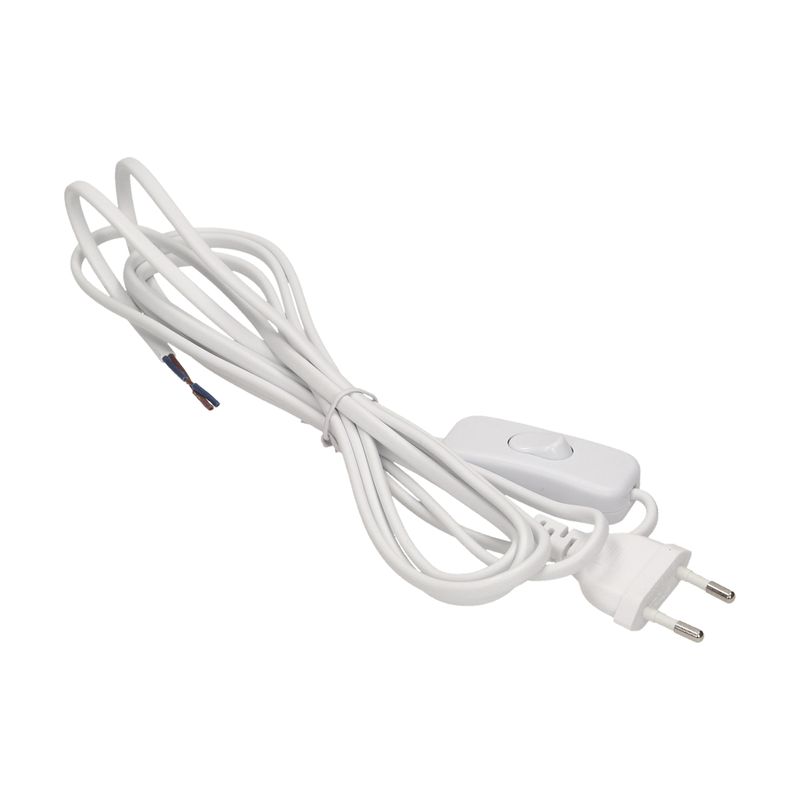Casa si Gradina - Electrice - Accesorii electrice - Accesorii prize si intrerupatoare - Cablu de conectare de la comutator b / u Euro 3m alb (OR-AE-1394 / W) - Infinity.ro