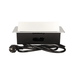 Casa si Gradina - Electrice - Prize - Priza schuko ORNO OR-AE-1337/G(GS), incastrabila, 230V, 2500W, cablu 1.5 m, argintiu - Infinity.ro