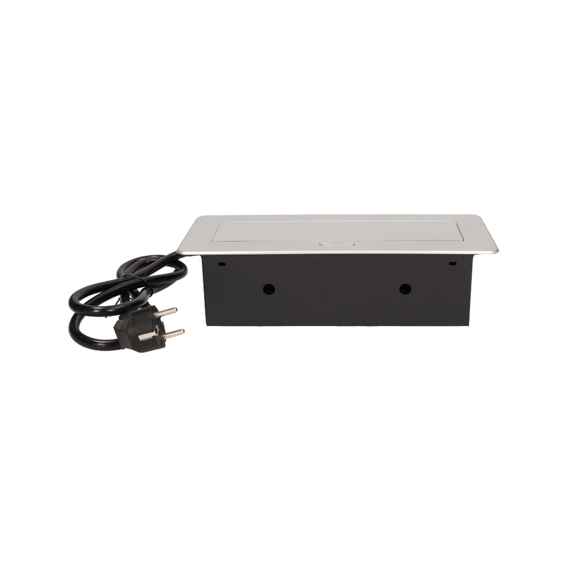 Casa si Gradina - Electrice - Prize - Priza schuko ORNO OR-AE-1337/G(GS), incastrabila, 230V, 2500W, cablu 1.5 m, argintiu - Infinity.ro