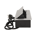 Casa si Gradina - Electrice - Prize - Priza schuko ORNO OR-AE-1337/G(GS), incastrabila, 230V, 2500W, cablu 1.5 m, argintiu - Infinity.ro