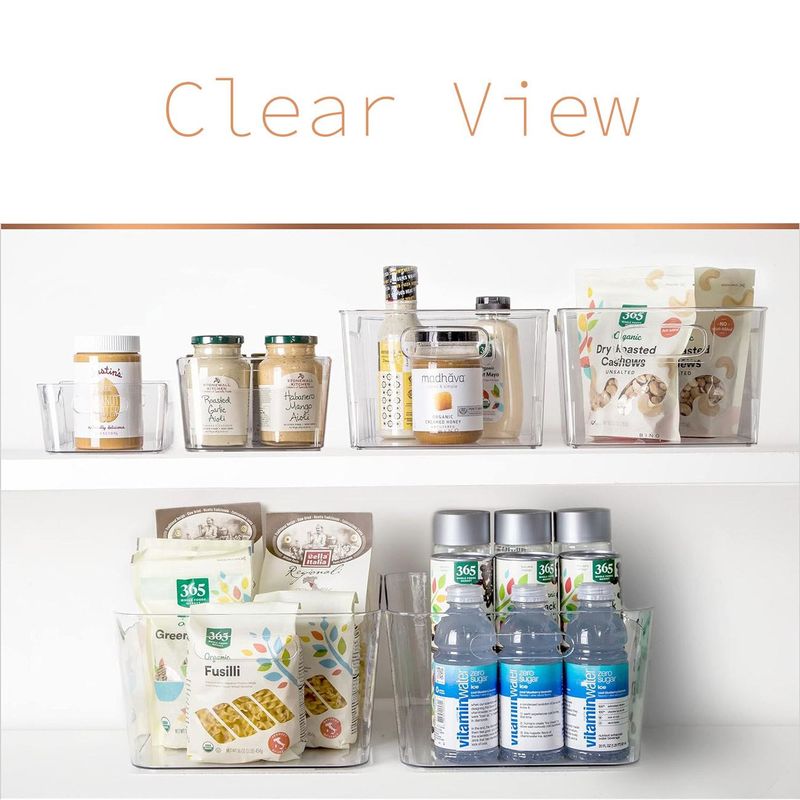 Casa si Gradina - Mobilier - Organizare si depozitare - Cutii depozitare - Cos depozitare, model transparent, capacitate 5.2l, plastic, 35.5 x 12 x 13cm - Infinity.ro