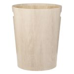 Casa si Gradina - Mobilier - Organizare si depozitare - Cosuri de gunoi - Cos de gunoi birou, model lemn, diametru 25 x 30cm, capacitate 8.5l, bej - Infinity.ro