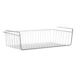 Casa si Gradina - Mobilier - Organizare si depozitare - Cutii depozitare - Cos organizator metalic, alb, 50x 25.5 x 13.5cm, suspendabil - Infinity.ro