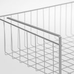 Casa si Gradina - Mobilier - Organizare si depozitare - Cutii depozitare - Cos organizator metalic, alb, 50x 25.5 x 13.5cm, suspendabil - Infinity.ro