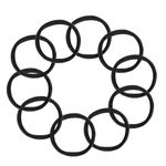 Fashion, accesorii si bijuterii - Femei - Accesorii femei - Accesorii pentru par femei - Elastice par femei, set 10 bucati, negre - Infinity.ro