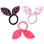 Fashion, accesorii si bijuterii - Copii - Accesorii copii - Accesorii pentru par copii - Elastice par copii, frotte, set 6 bucati, multicolor, fundite, buline, stele - Infinity.ro