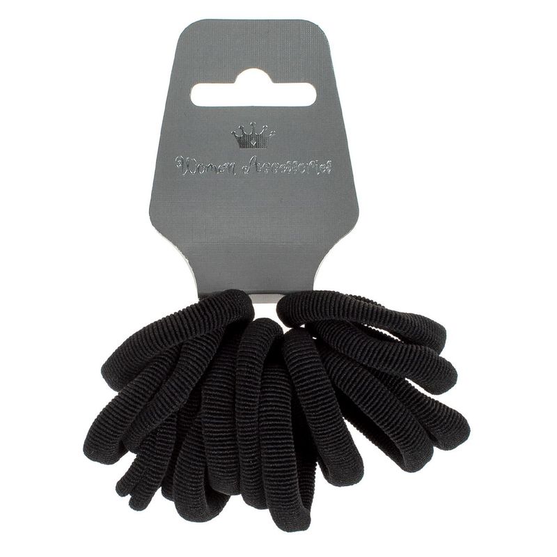 Fashion, accesorii si bijuterii - Femei - Accesorii femei - Accesorii pentru par femei - Set elastice par, frotte, 14 bucati, culoare negru - Infinity.ro