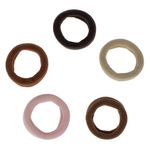 Fashion, accesorii si bijuterii - Femei - Accesorii femei - Accesorii pentru par femei - Set elastice par multicolor, 5 bucati, frotte groase - Infinity.ro