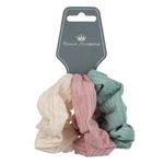 Fashion, accesorii si bijuterii - Femei - Accesorii femei - Accesorii pentru par femei - Elastice par, set 3 bucati, multicolor, ribbed, accesorii par femei - Infinity.ro