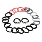 Fashion, accesorii si bijuterii - Femei - Accesorii femei - Accesorii pentru par femei - Set elastice par, multicolor, 22 bucati, cu pietre stralucitoare - Infinity.ro