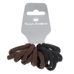 Fashion, accesorii si bijuterii - Femei - Accesorii femei - Accesorii pentru par femei - Set elastice par femei, frotte, negru si maro, 14 bucati - Infinity.ro
