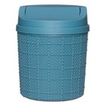 Casa si Gradina - Mobilier - Organizare si depozitare - Cosuri de gunoi - Cos de gunoi birou, impletit, plastic, culoare bleu, capacitate 1.4l - Infinity.ro