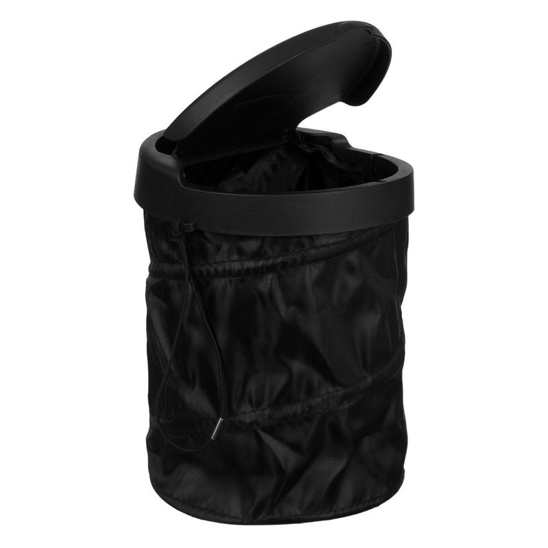 Casa si Gradina - Mobilier - Organizare si depozitare - Cosuri de gunoi - Cos de gunoi auto, pop-up, diametru 16 x 19 cm, negru - Infinity.ro