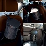 Casa si Gradina - Mobilier - Organizare si depozitare - Cosuri de gunoi - Cos de gunoi auto, pop-up, diametru 16 x 19 cm, negru - Infinity.ro