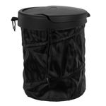 Casa si Gradina - Mobilier - Organizare si depozitare - Cosuri de gunoi - Cos de gunoi auto, pop-up, diametru 16 x 19 cm, negru - Infinity.ro