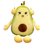Jucarii, Copii si Bebe - Jucarii si jocuri - Jucarii de plus - Jucarie de plus multifunctionala, 25x30x30cm, cu Paturica pufoasa, dimensiuni 180x100cm, Avocado, Culoare VerdeABYZ™ - Infinity.ro