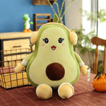 Jucarii, Copii si Bebe - Jucarii si jocuri - Jucarii de plus - Jucarie de plus multifunctionala, 25x30x30cm, cu Paturica pufoasa, dimensiuni 180x100cm, Avocado, Culoare VerdeABYZ™ - Infinity.ro