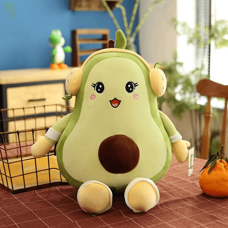 Jucarii, Copii si Bebe - Jucarii si jocuri - Jucarii de plus - Jucarie de plus multifunctionala, 25x30x30cm, cu Paturica pufoasa, dimensiuni 180x100cm, Avocado, Culoare VerdeABYZ™ - Infinity.ro
