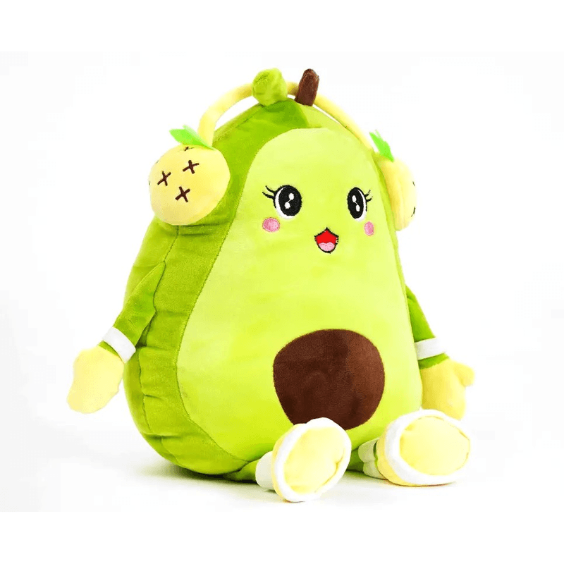 Jucarii, Copii si Bebe - Jucarii si jocuri - Jucarii de plus - Jucarie de plus multifunctionala, 25x30x30cm, cu Paturica pufoasa, dimensiuni 180x100cm, Avocado, Culoare VerdeABYZ™ - Infinity.ro