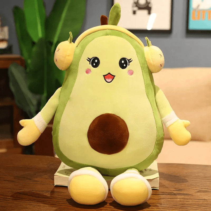 Jucarii, Copii si Bebe - Jucarii si jocuri - Jucarii de plus - Jucarie de plus multifunctionala, 25x30x30cm, cu Paturica pufoasa, dimensiuni 180x100cm, Avocado, Culoare VerdeABYZ™ - Infinity.ro