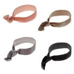 Fashion, accesorii si bijuterii - Femei - Accesorii femei - Accesorii pentru par femei - Set elastice de par, femei, velvet, multicolor, 4 bucati - Infinity.ro