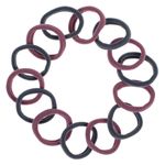 Fashion, accesorii si bijuterii - Femei - Accesorii femei - Accesorii pentru par femei - Set elastice par frotte, 14 bucati, culoare antracit si maro - Infinity.ro
