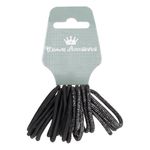 Fashion, accesorii si bijuterii - Femei - Accesorii femei - Accesorii pentru par femei - Elastice par, set 20 bucati, negru cu lurex argintiu - Infinity.ro