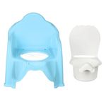 Jucarii, Copii si Bebe - Igiena si ingrijire - Baia bebelusului - Olite si reductoare WC - Olita scaun, honey baby, ciel, capacitate 20kg, plastic, 32 x 32 x 34cm - Infinity.ro