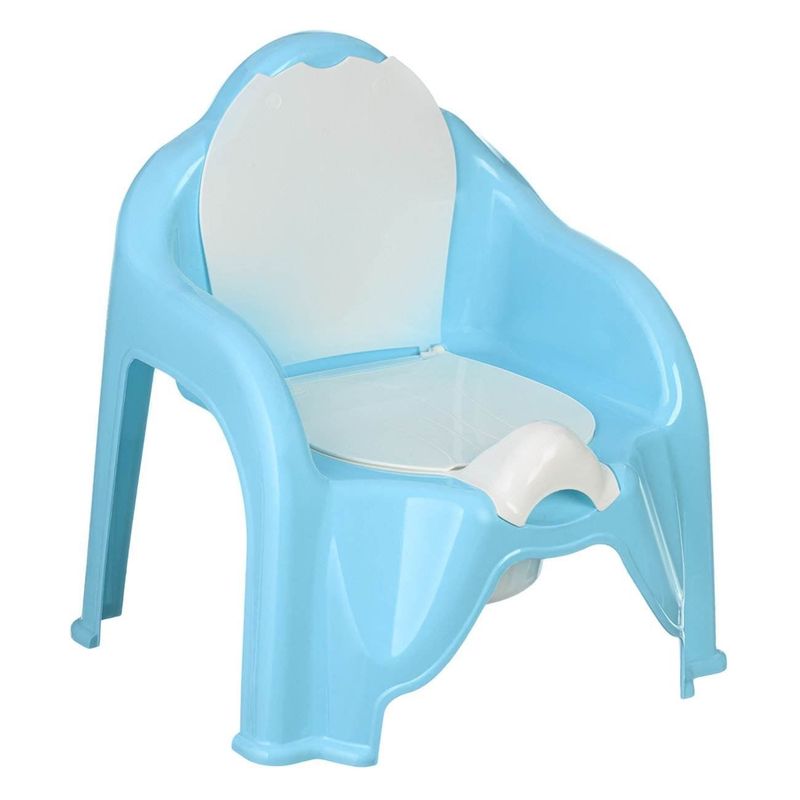 Jucarii, Copii si Bebe - Igiena si ingrijire - Baia bebelusului - Olite si reductoare WC - Olita scaun, honey baby, ciel, capacitate 20kg, plastic, 32 x 32 x 34cm - Infinity.ro