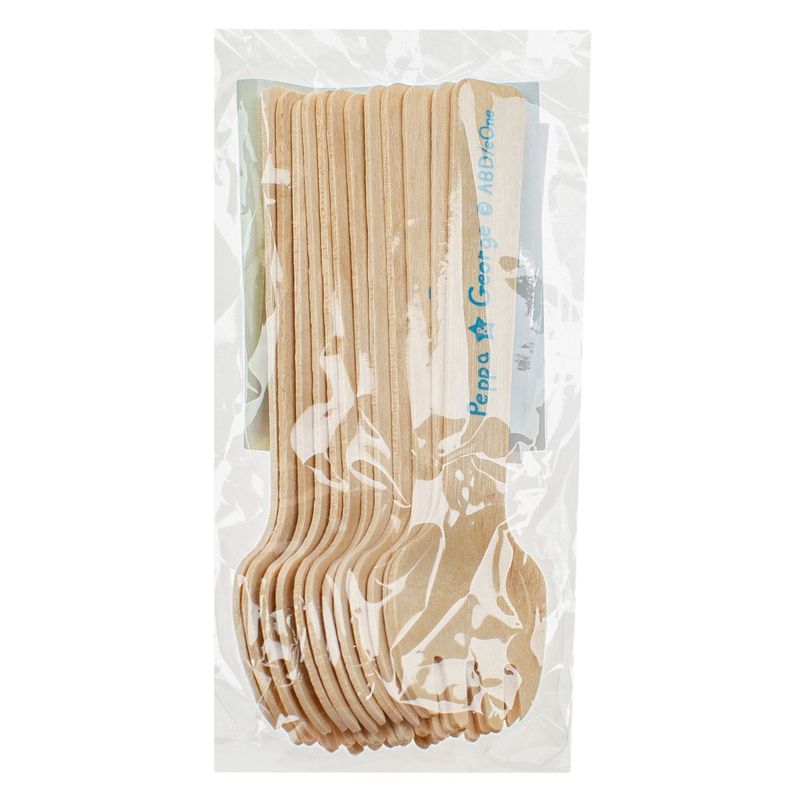 Casa si Gradina - Decoratiuni - Decoratiuni petrecere - Accesorii pentru petrecere - Furculite petrecere, lemn, imprimeu peppa george, set 12 bucati, lungime 11cm - Infinity.ro