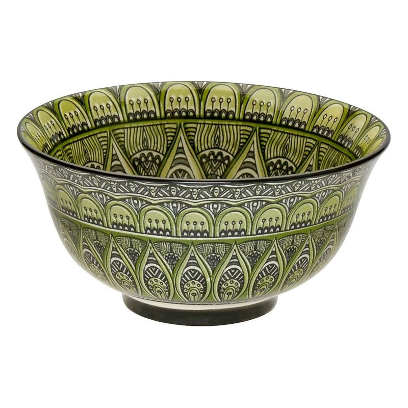 Casa si Gradina - Bucatarie si vesela - Vesela si tacamuri - Farfurii si boluri - Bol ceramic, model linii, capacitate 250ml, multicolor - Infinity.ro